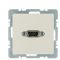 VGA розетка Berker Q.x 3315416082 с винтовыми подъемными клеммами (белый)