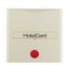 Накладка карткового вимикача для готелів з відбитком та червоною лінзою, біла Berker S.1