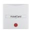Накладка карточного выключателя для гостиниц с оттиском и красной линзой, полярная белизна матовая Berker S.1/B.3/B.7