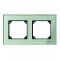 Рамка двойная M-ELEGANCE glass зеленый Merten, MTN404204