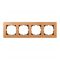 Рамка чотиримісна M-ELEGANCE wood бук Merten, MTN4054-3470